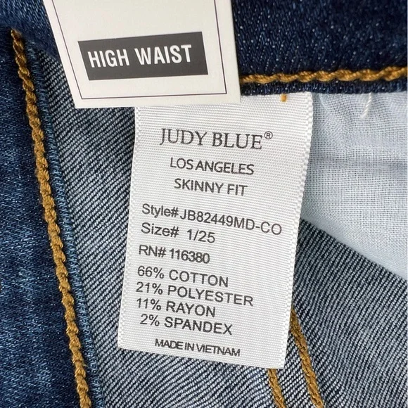Judy Blue Skinny Jeans w/ Optional Cuff - Picture 10 of 15